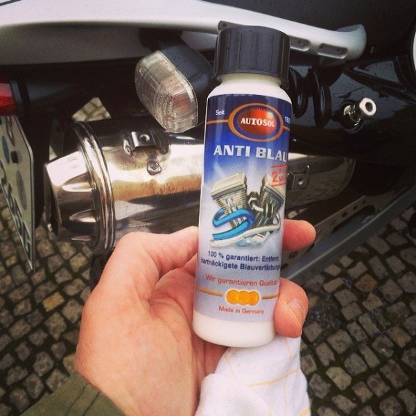 RVS uitlaat poetsset