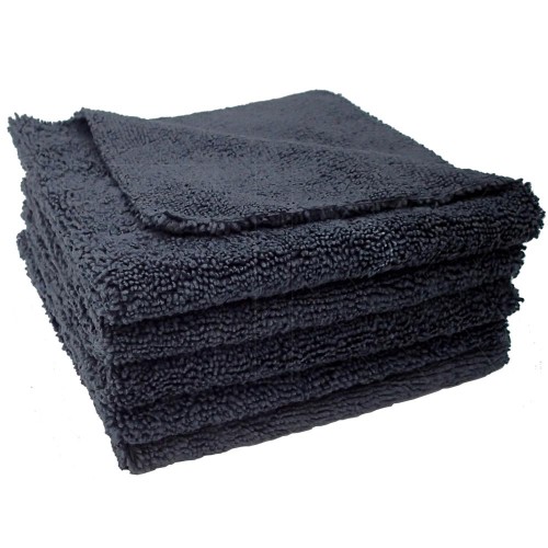 Paño de microfibra POLISH 40 x 40 cm negro (5 piezas)