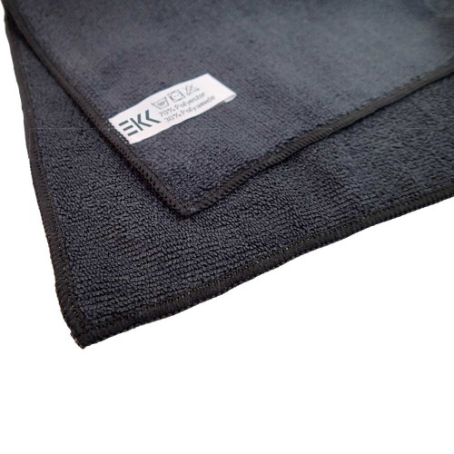 Microvezeldoek zwart Maxi Soft 40 x 85 cm  (2 stuks)