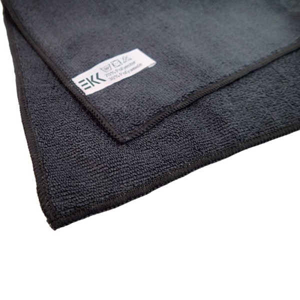 Microvezeldoek zwart Soft 40 x 40 cm (5 stuks)