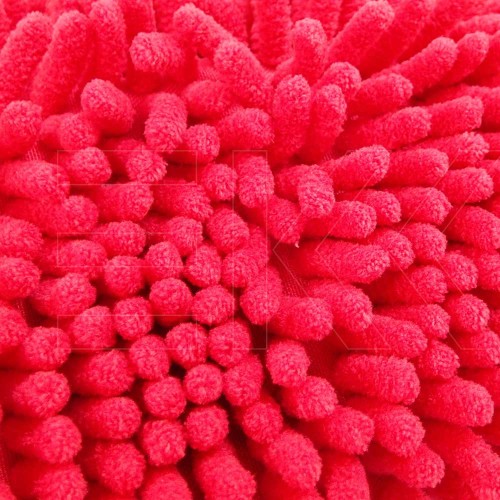 Gant de lavage en microfibre Rasta rouge