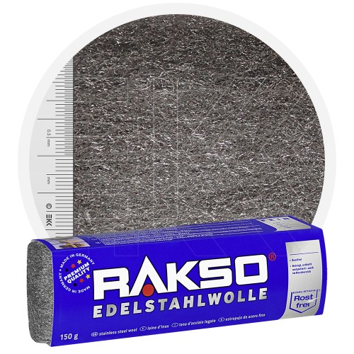 Rakso lana de acero inoxidable EXTRA FINA 150 gr