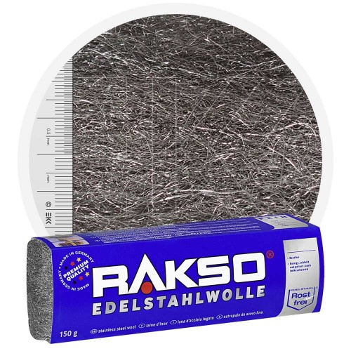 Rakso Laine d'acier inoxydable GROSSIÈRE 150gr