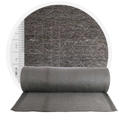 RVS Staalwol 434 - 1000 mm, 30 μm, ± 1200 gr/m2 - Rol 25 meter