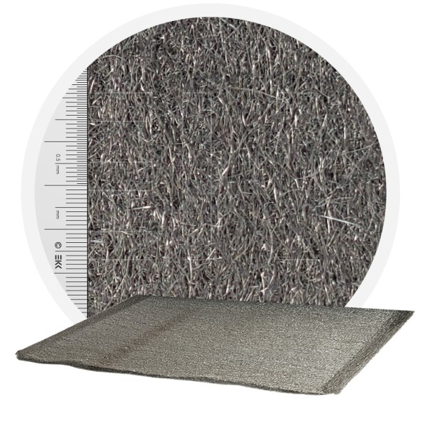 RVS Staalwol 434 - 1000 mm, 70 μm, ± 1200 gr/m2 (per meter)