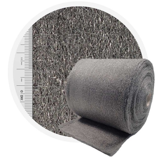 Stainless Steel Wool 434 crossed 400 mm - 70 μm, ± 1000 gr/m2