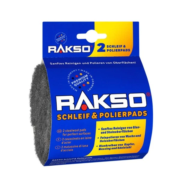 RAKSO staalwol pads (staalwol fijn 00)
